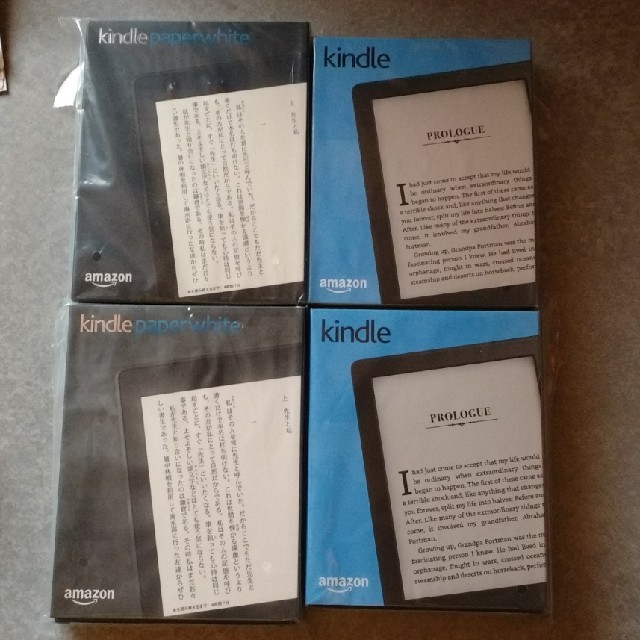 kindle paperwhite4G 2台+kindle new 2台