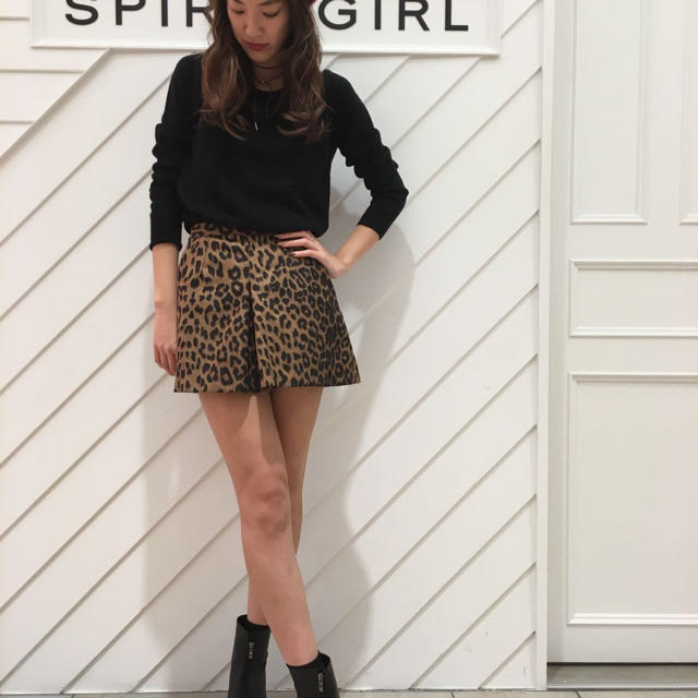 SPIRALGIRL レオパード柄ショートパンツ