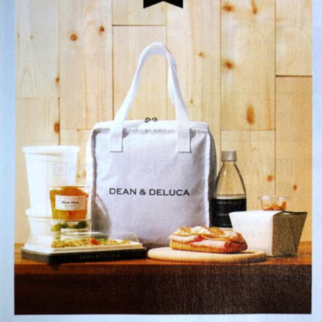 DEAN & DELUCA(ディーンアンドデルーカ)の新品未使用☆ディーン&デルーカ 保冷バッグ 3個セット ホワイト GLOW 付録 インテリア/住まい/日用品のキッチン/食器(弁当用品)の商品写真