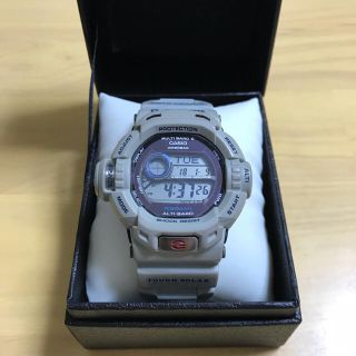 ジーショック(G-SHOCK)の【送料無料】【中古美品】G-SHOCK RISEMANグレー(腕時計(デジタル))