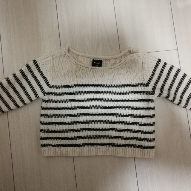 babyGAP(ベビーギャップ)のbaby gap ニットボーダー キッズ/ベビー/マタニティのベビー服(~85cm)(ニット/セーター)の商品写真