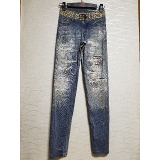 ヒステリックグラマー(HYSTERIC GLAMOUR)の◎上海ガニ様専用◎ヒステリックグラマー*ヒスベアデニムプリントスパッツ(レギンス/スパッツ)