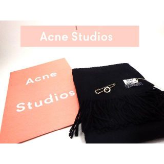 アクネ(ACNE)のAcne Studios　ストール 　 ブラック！　新品・未使用(ストール/パシュミナ)