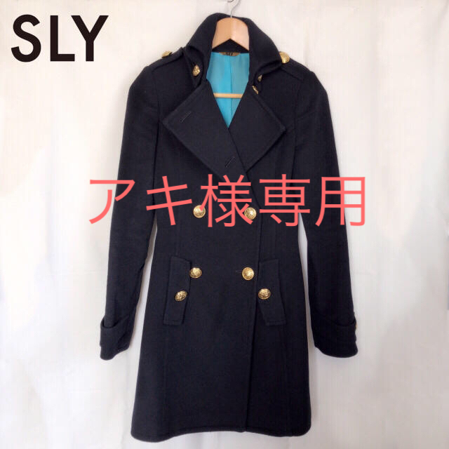 SLY(スライ)のアキ様専用 ウールPコート ／SLY スライ 安室奈美恵 ベビドン レディースのジャケット/アウター(ピーコート)の商品写真