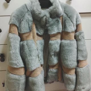 限定品！FURFUR  エコファーチェック柄コート