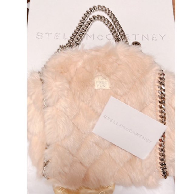 美品✨STELLA McCARTNEY ファーバッグ　2way  薄ピンク