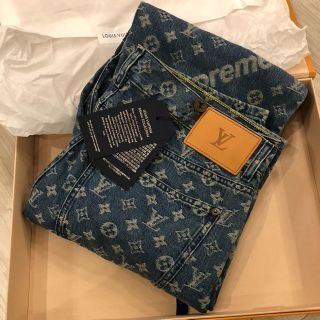 シュプリーム(Supreme)の超激レア！louis vuitton × supreme モノグラムデニムパンツ(デニム/ジーンズ)