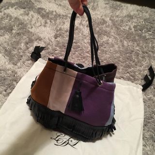 ラドロー(LUDLOW)のLUDLOW ラドロー フリンジ 巾着型バッグ (ハンドバッグ)