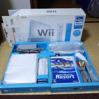 中古Wiiスポーツリゾートソフト本体セット＆Wiiパーティーソフト(家庭用ゲームソフト)