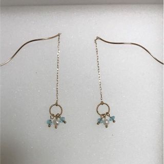 ブルーム(BLOOM)の美品☆ブルーム☆10Kチェーンピアス(ピアス)