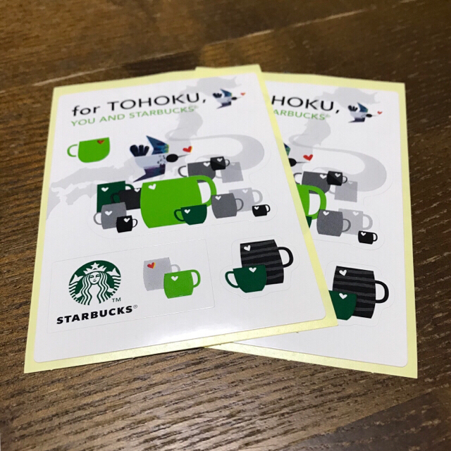 Starbucks Coffee(スターバックスコーヒー)のスターバックス ☆ グラスマグカップ＆シール インテリア/住まい/日用品のキッチン/食器(グラス/カップ)の商品写真