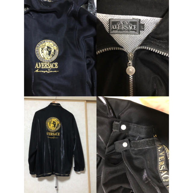 VERSACE ヴェルサーチ セットアップ ジャージ トラックジャケット 黒色