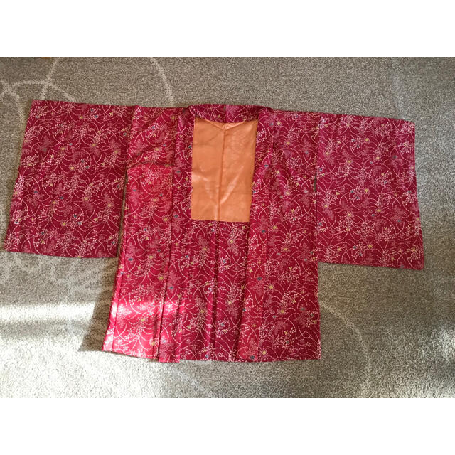 ピンク羽織 紅型風? レトロ USED レディースの水着/浴衣(着物)の商品写真