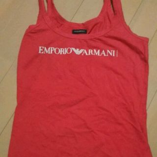 エンポリオアルマーニ(Emporio Armani)のエンポリオ・アルマーニ姫ピンクタンクトップ部屋着ダンスヨガジムフィットネスウェア(ウェア)