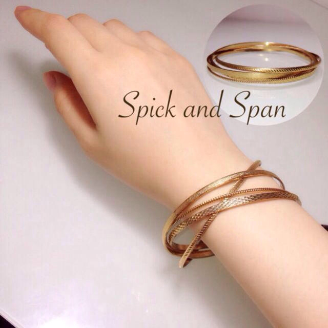 Spick & Span(スピックアンドスパン)の定価6000➡︎値下げ❗️ゴールド4連 レディースのアクセサリー(ブレスレット/バングル)の商品写真