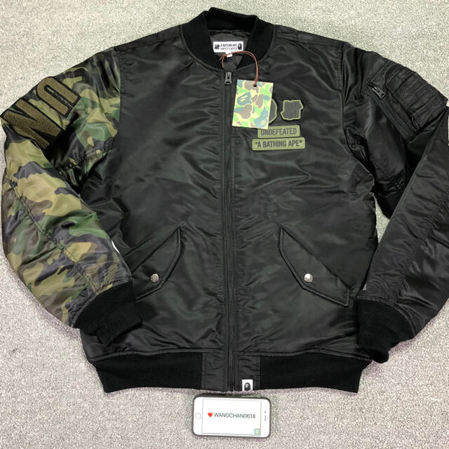 BAPE x UNDEFEATED SHARK MA-1 JACKET新品未使用