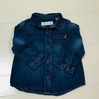 ザラキッズ(ZARA KIDS)のZara Baby▷デニムシャツ▷size6-9m▷試着程度(シャツ/カットソー)