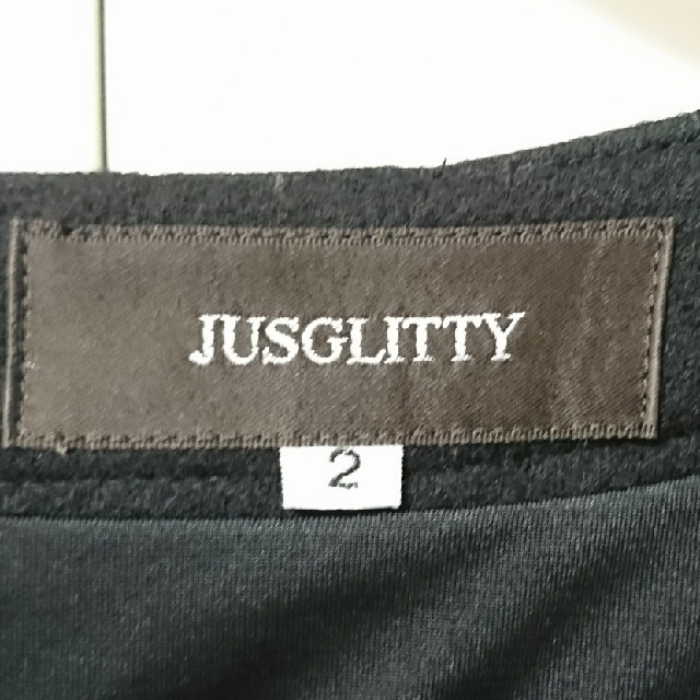 JUSGLITTY(ジャスグリッティー)の秋冬物JUSGLITTY  ワンピース 美品 サイズ2  ジャスグリッティー レディースのワンピース(ひざ丈ワンピース)の商品写真