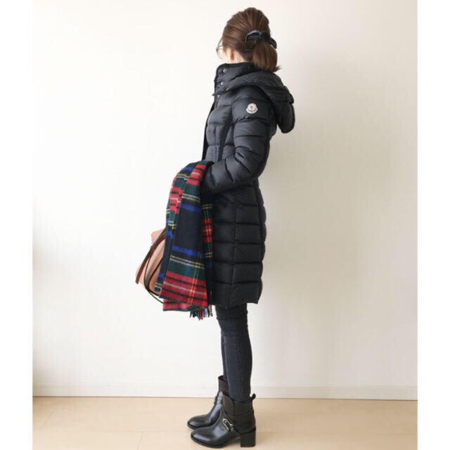 流行に MONCLER ブラック パリ直営購入エルミンヌ - ダウンコート