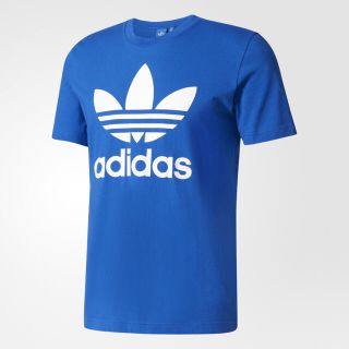 アディダス(adidas)の新品 adidas originals ロゴ Tシャツ Ｌ メンズ 青 ブルー(Tシャツ/カットソー(半袖/袖なし))