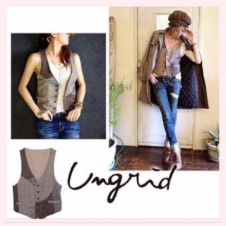 アングリッド(Ungrid)のungrid チェックベスト(ベスト/ジレ)