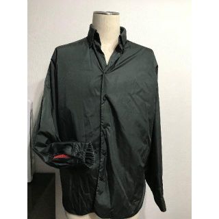 プラダ(PRADA)の●6.5万PRADAプラダスポーツ中綿入りシャツジャケットベルクロ●美品訳有(ナイロンジャケット)