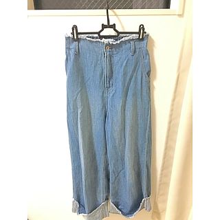 ダブルクローゼット(w closet)のwcloset ワイドデニムパンツ(デニム/ジーンズ)