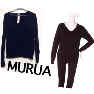 ムルーア(MURUA)のMURUA BASIC Vネック ニット(ニット/セーター)