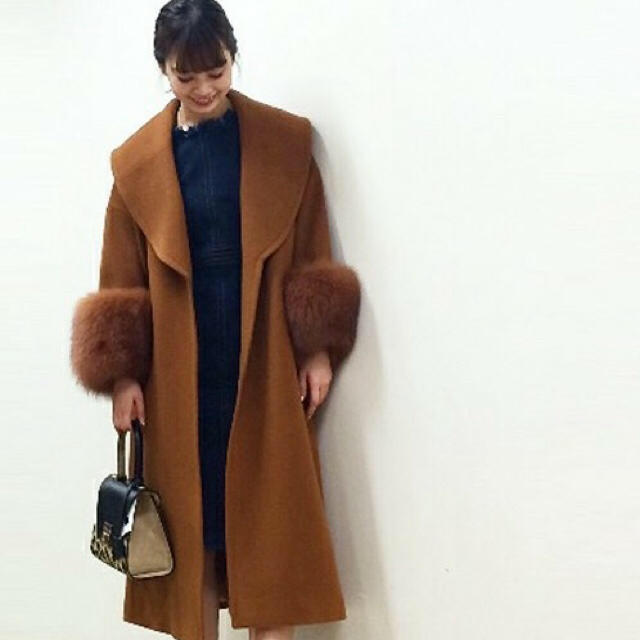 グレースコンチネンタル9万1800円新品♡ファーカフスロングコート グレースコンチネンタル9万1800円新品♡ファーカフスロングコート