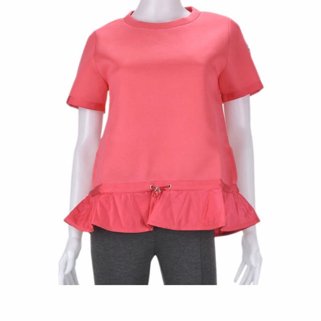 MONCLER(モンクレール)のモンクレール  Tシャツ フリル ピンク レディースのトップス(Tシャツ(半袖/袖なし))の商品写真