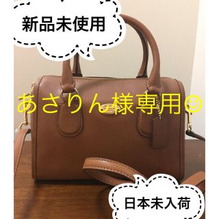 コーチ(COACH)のCOACH mini satchel camel(ショルダーバッグ)