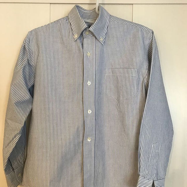 J.PRESS(ジェイプレス)の値下げ！J.PRESS サイズ150 オックスフォードシャツ ストライプ キッズ/ベビー/マタニティのキッズ服男の子用(90cm~)(その他)の商品写真