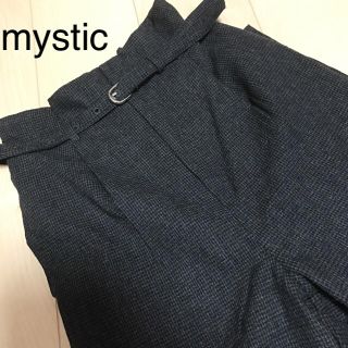 ミスティック(mystic)の新品❁﻿ミスティック 千鳥柄テーパードパンツ チャコールグレー(カジュアルパンツ)