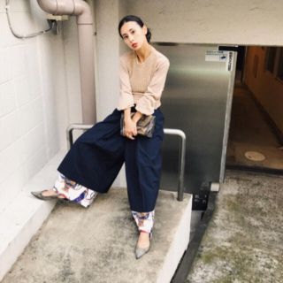 アメリヴィンテージ(Ameri VINTAGE)のAmeri/RITA LAYERED PANTS(カジュアルパンツ)