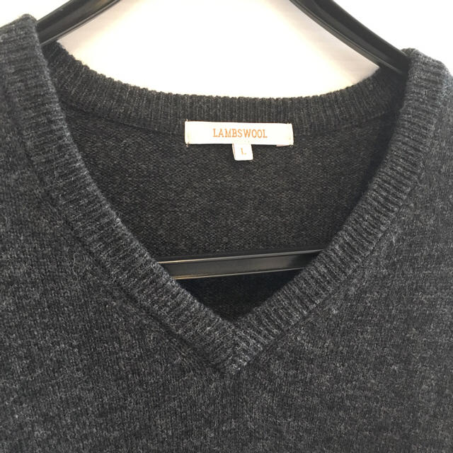 UNIQLO(ユニクロ)のUNIQLO 男性L Vネックセーター メンズのトップス(ニット/セーター)の商品写真
