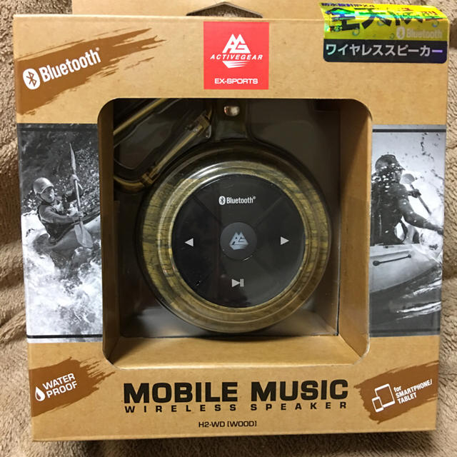 MOBILE MUSIC ワイヤレススピーカー（防水設計IPX4） スマホ/家電/カメラのオーディオ機器(スピーカー)の商品写真