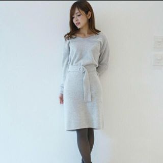 プロポーション(PROPORTION)の【proportion】フルッフィーフォックスニットワンピース(ひざ丈ワンピース)