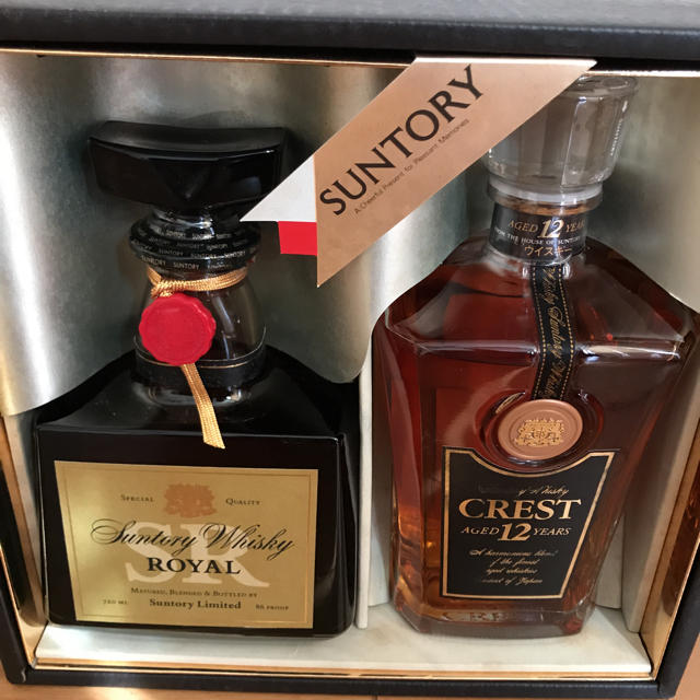 SUNTORY 古酒 ROYAL ローヤルSR CREST クレスト12年-