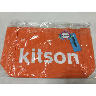キットソン(KITSON)のkitson キャンバストートバッグ オレンジ Mサイズ《新品未使用》(トートバッグ)