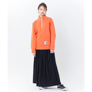 エックスガール(X-girl)のGIRLS PLEATED SKIRT、プレイボーイジャケット(ロングスカート)