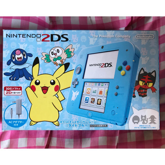 ニンテンドー2DS(ニンテンドー2DS)の任天堂 2DS本体 ポケットモンスター ライトブルー 新品 エンタメ/ホビーのゲームソフト/ゲーム機本体(携帯用ゲーム機本体)の商品写真