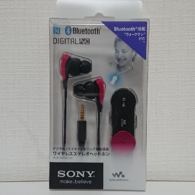 SONY(ソニー)のMDR-NWBT20N ビビッドピンク スマホ/家電/カメラのオーディオ機器(ヘッドフォン/イヤフォン)の商品写真