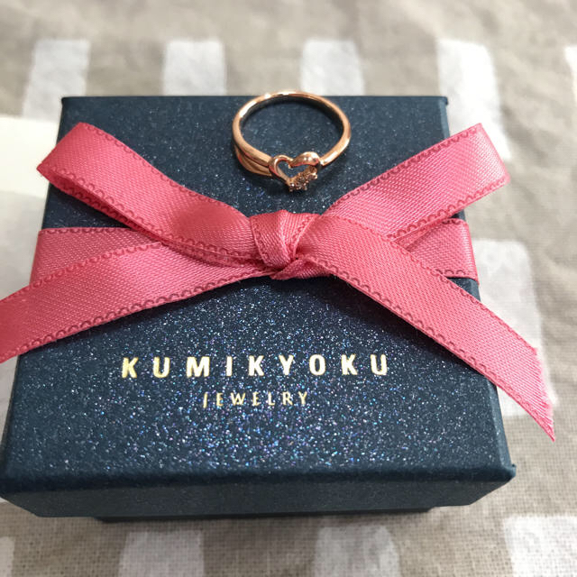 kumikyoku（組曲）(クミキョク)の10金ピンクゴールドダイヤモンドピンキーリング レディースのアクセサリー(リング(指輪))の商品写真