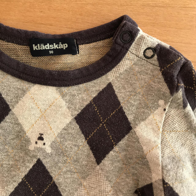 kladskap(クレードスコープ)のkladskap クレードスコープ トレーナー 90㎝ キッズ/ベビー/マタニティのキッズ服男の子用(90cm~)(Tシャツ/カットソー)の商品写真