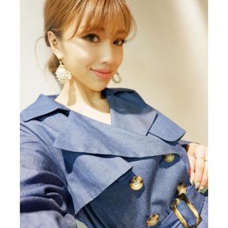 エイミーイストワール(eimy istoire)のeimy istoire ✩ denim pleats trench coat(トレンチコート)