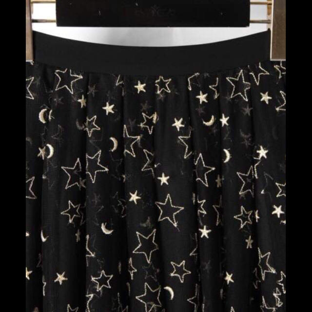 GRACE CONTINENTAL(グレースコンチネンタル)のグレースコンチネンタル  スタームーンチュールスカート レディースのスカート(ロングスカート)の商品写真