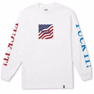 ハフ(HUF)の【新品未使用】HUF アメリカ国旗ロゴ入りロングTシャツ(Tシャツ/カットソー(七分/長袖))