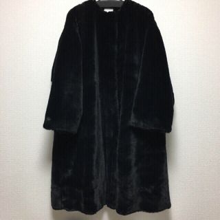 ステュディオス(STUDIOUS)のCLANE♡LICO FUR COAT♡BLACK 佐々木希 大政絢 山田優私物(毛皮/ファーコート)