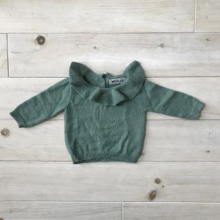 ボボチョース(bobo chose)のWaddler Pierrot jumper ワドラー ピエロ襟ニット グリーン(ニット/セーター)