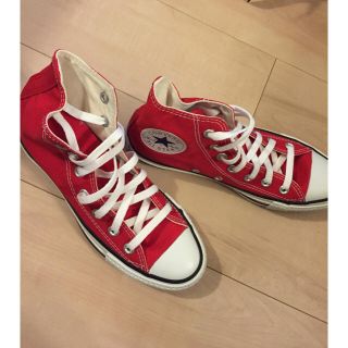 コンバース(CONVERSE)のチーチ様用 新品★CONVERSE ALLSTAR★ハイカット レッド 24(スニーカー)